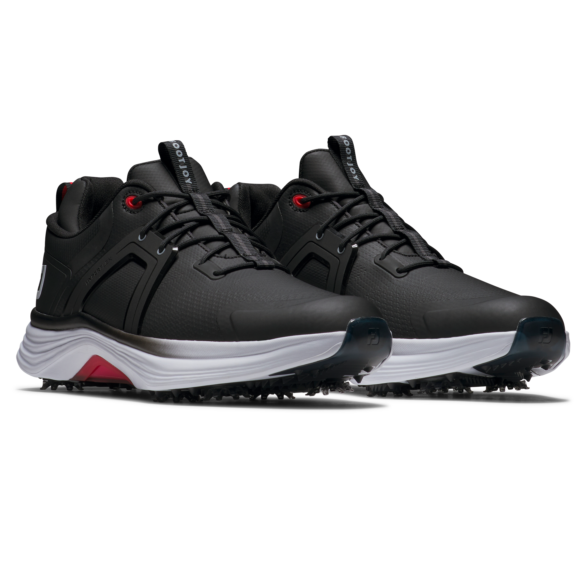 Men's Hyperflex Spiked Golf Shoe - Black/Grey/Red