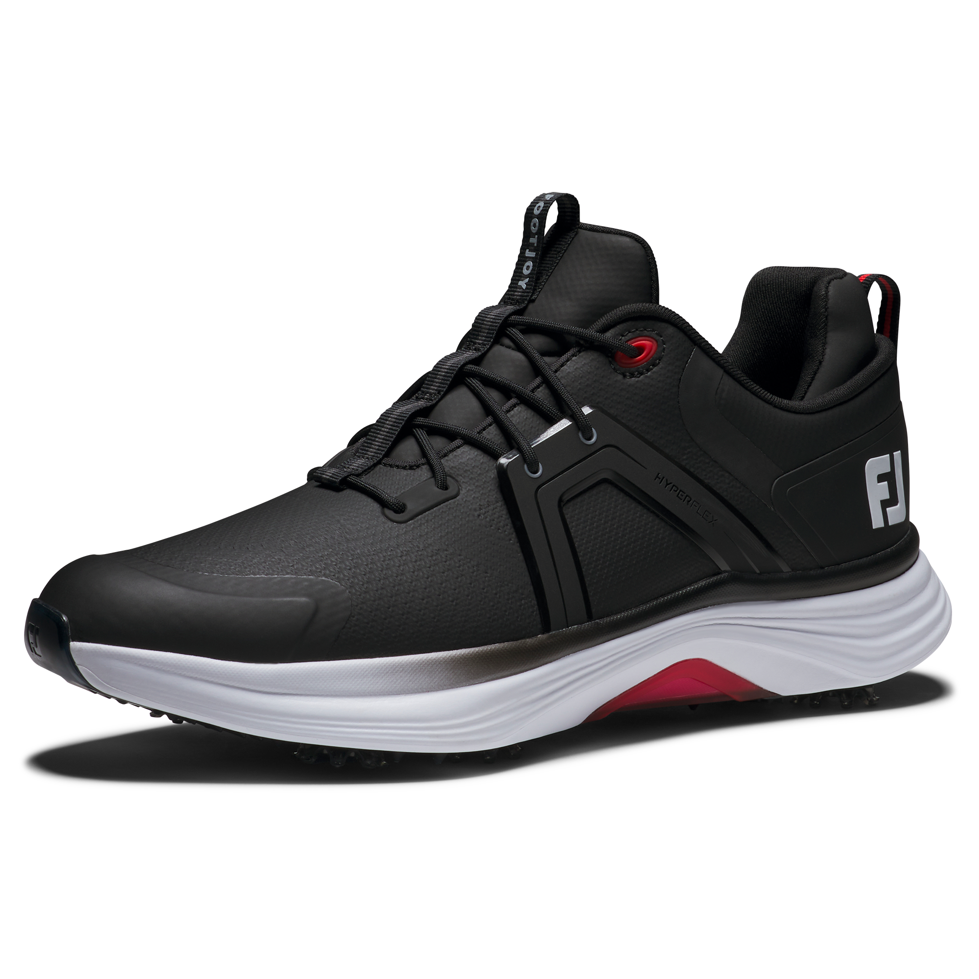 Men's Hyperflex Spiked Golf Shoe - Black/Grey/Red