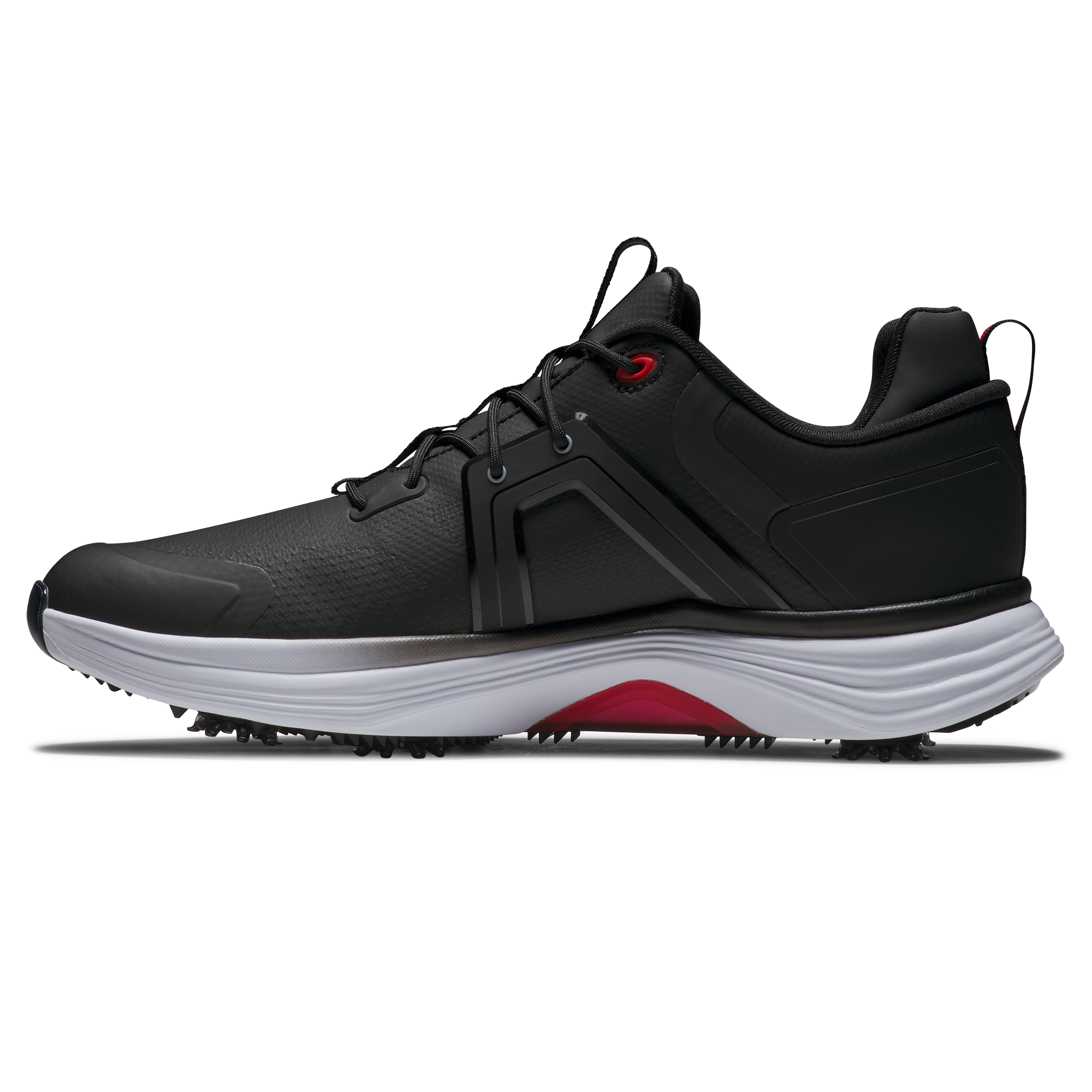 Men's Hyperflex Spiked Golf Shoe - Black/Grey/Red