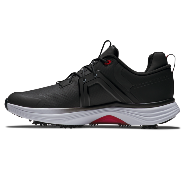 Men's Hyperflex Spiked Golf Shoe - Black/Grey/Red | FOOTJOY | Golf