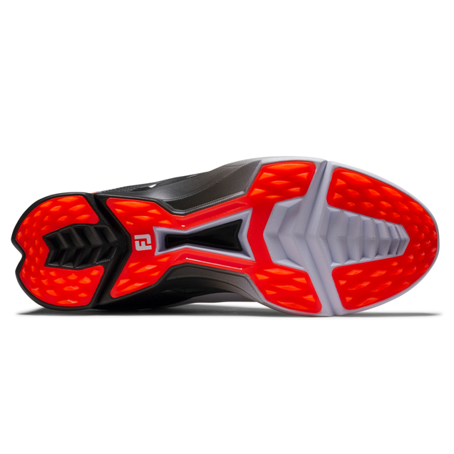 Men's Fuel Spikeless Golf Shoe - White/Black/Coral | FOOTJOY
