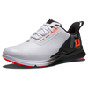 Men's Fuel Spikeless Golf Shoe - White/Black/Coral