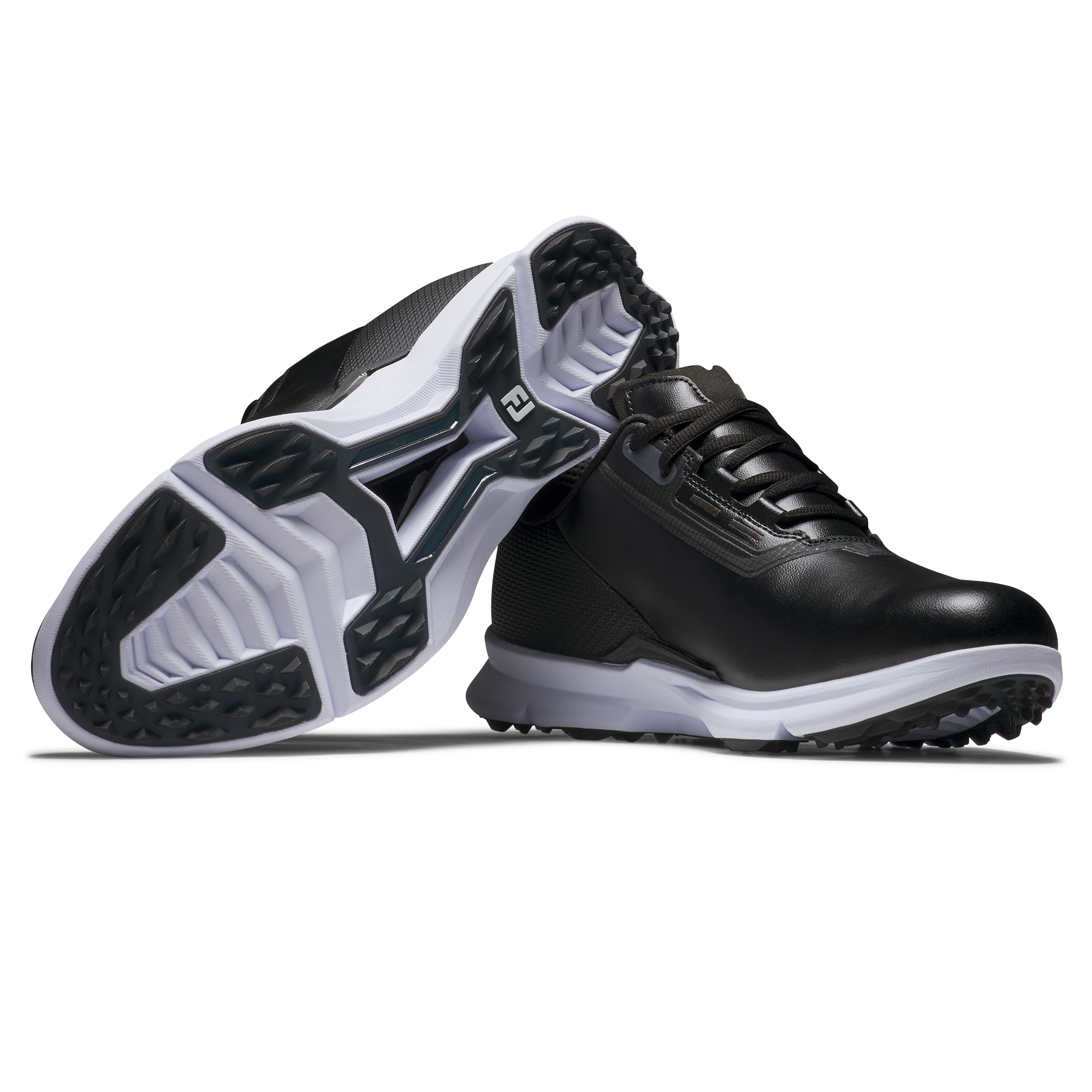 Men's Fuel Spikeless Golf Shoe - Black/White