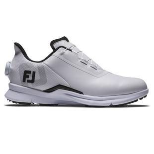 Men's Fuel BOA Spikeless Golf Shoe - White/Black