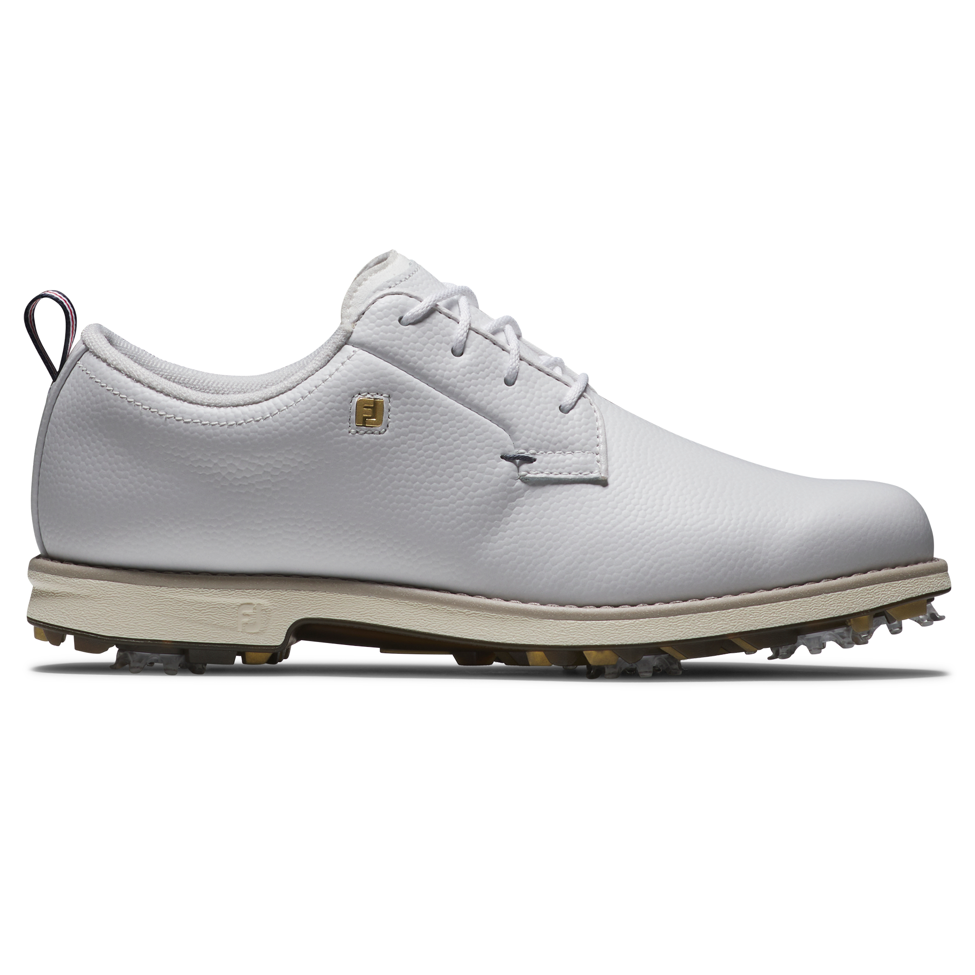 Women's Premiere Series Cypress Spiked Golf Shoe - White/Gold