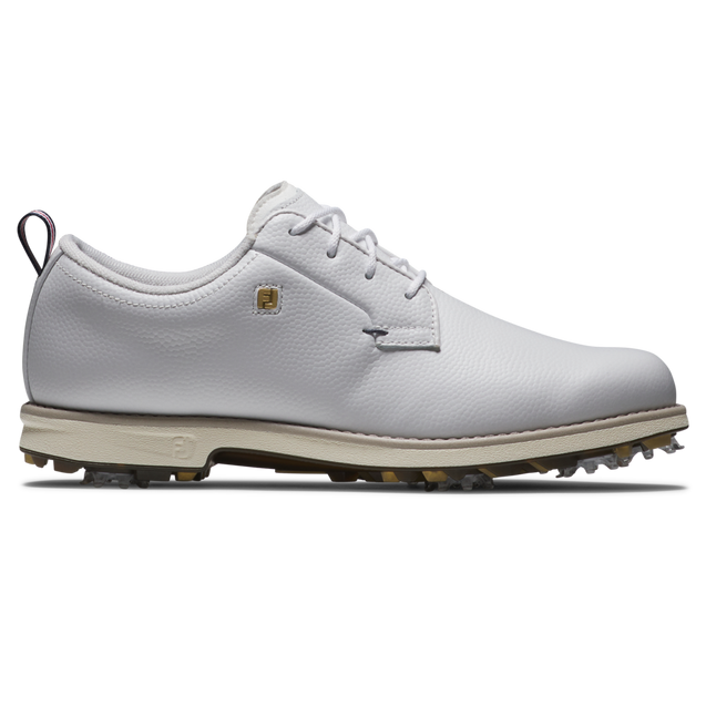 Women's Premiere Series Cypress Spiked Golf Shoe - White/Gold FOOTJOY