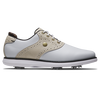 Prior Generation - Women's Traditions Saddle Spiked Golf Shoe - White/Beige