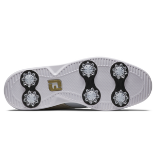 G&eacute;n&eacute;ration Pr&eacute;c&eacute;dente - Chaussures Traditions Saddle &agrave; crampons pour femmes - Blanc/Beige FOOTJOY
