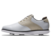 Prior Generation - Women's Traditions Saddle Spiked Golf Shoe - White/Beige