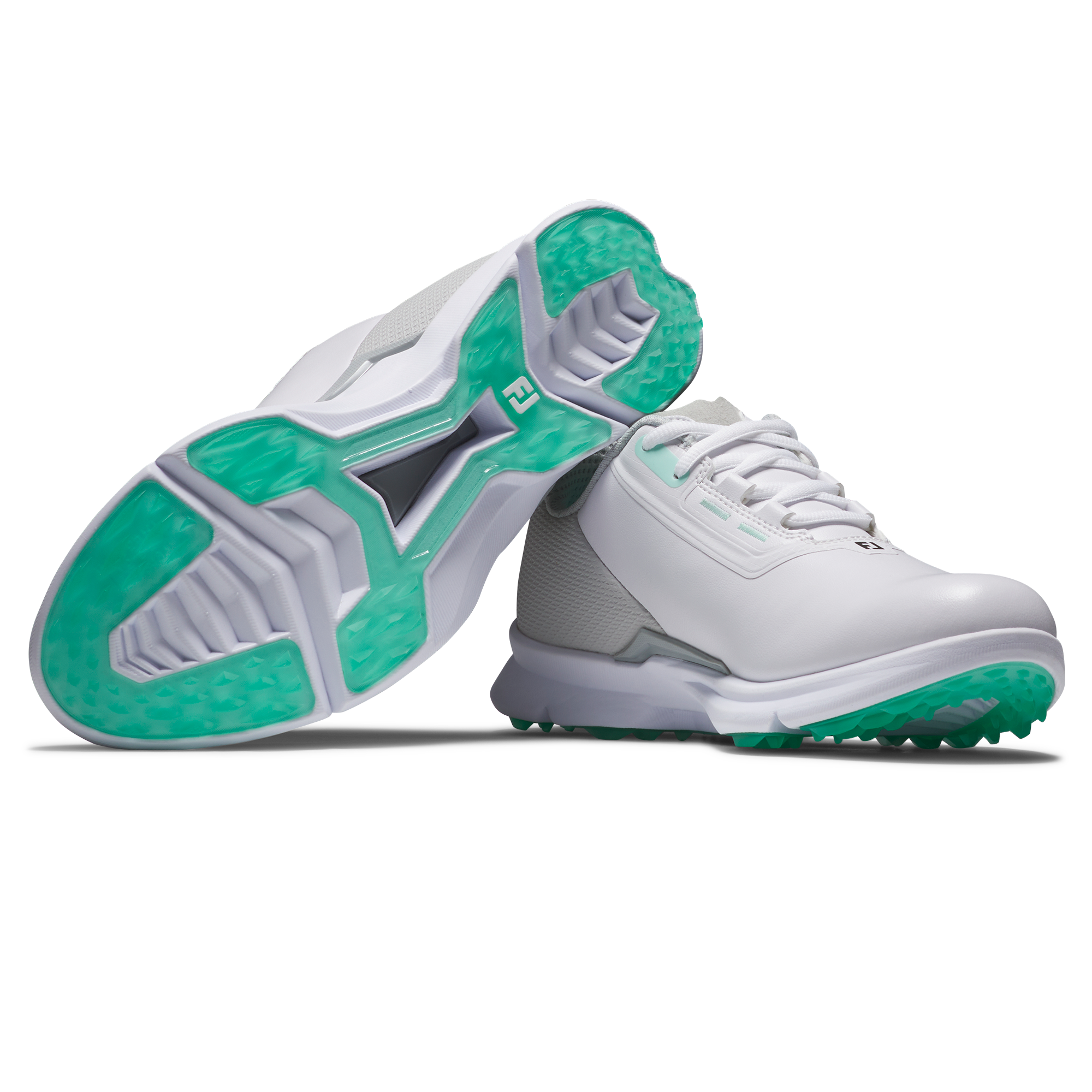 Women's Fuel Spikeless Golf Shoe - White/Grey/Mint