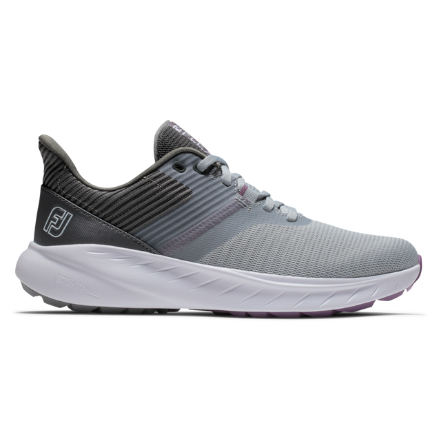 Prior Generation - Women's Flex Spikeless Golf Shoe - Grey/Purple FOOTJOY
