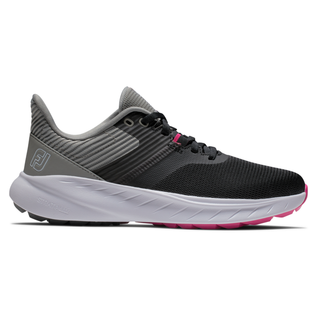 Prior Generation - Women's Flex Spikeless Golf Shoe - Black/Grey FOOTJOY