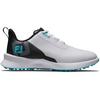 Chaussure de golf sans crampons Fuel pour juniors - Blanc/noir/bleu