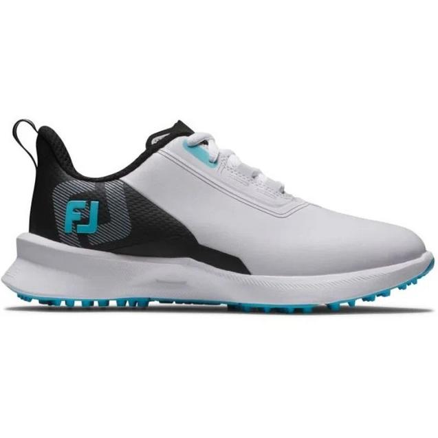 Chaussure de golf sans crampons Fuel pour juniors - Blanc/noir/bleu FOOTJOY