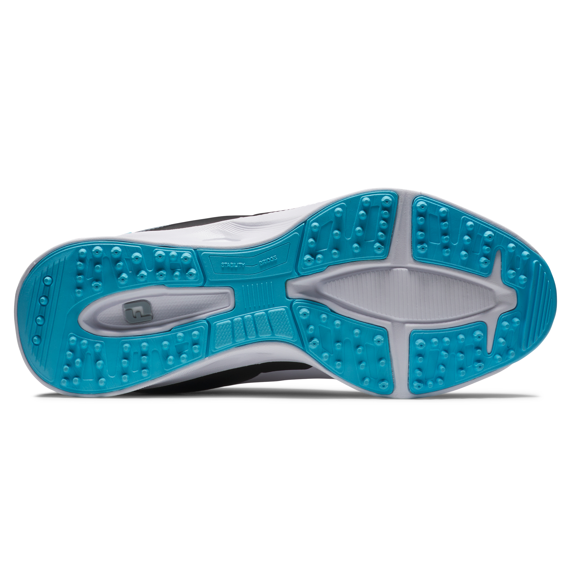 Junior Fuel Spikeless Golf Shoe - White/Black/Blue