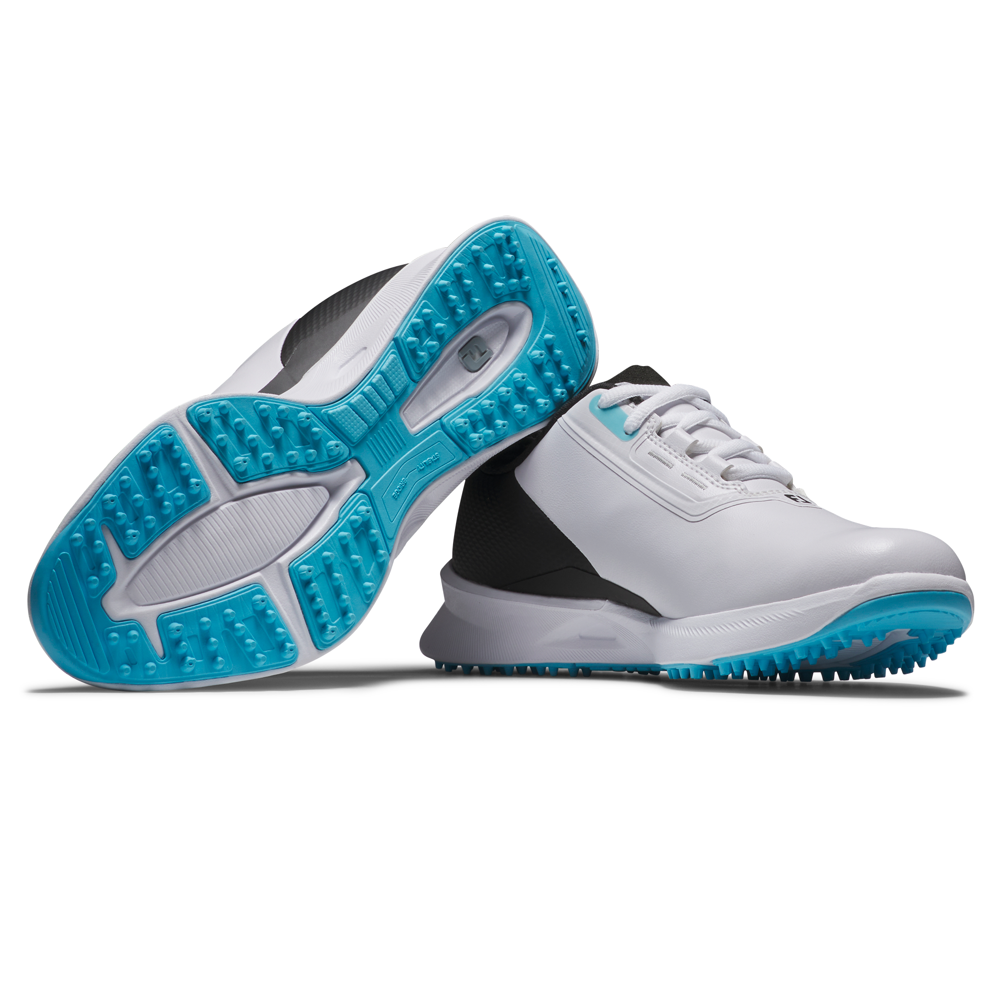 Junior Fuel Spikeless Golf Shoe - White/Black/Blue