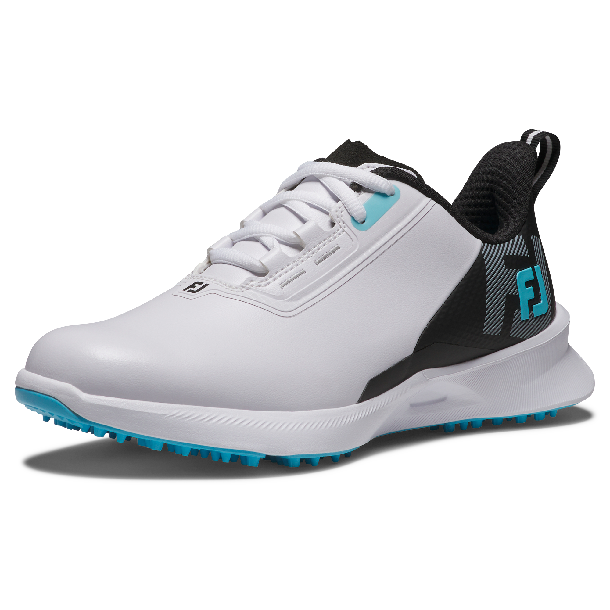 Junior Fuel Spikeless Golf Shoe - White/Black/Blue