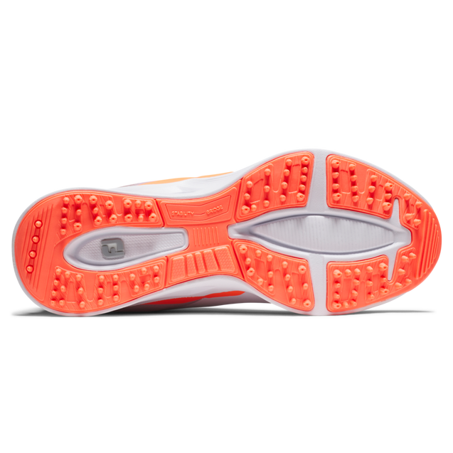 Junior Girls' Fuel Spikeless Golf Shoe - White/Pink | FOOTJOY