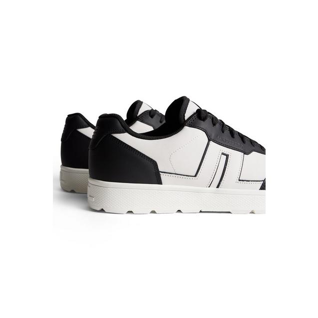 Men's Ace Low Top Spikeless Golf Shoe - White/Black | J