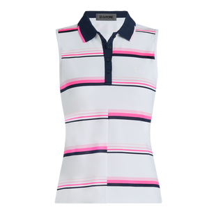 Women's Tech Pique Stripe Sleeveless Polo G/FORE