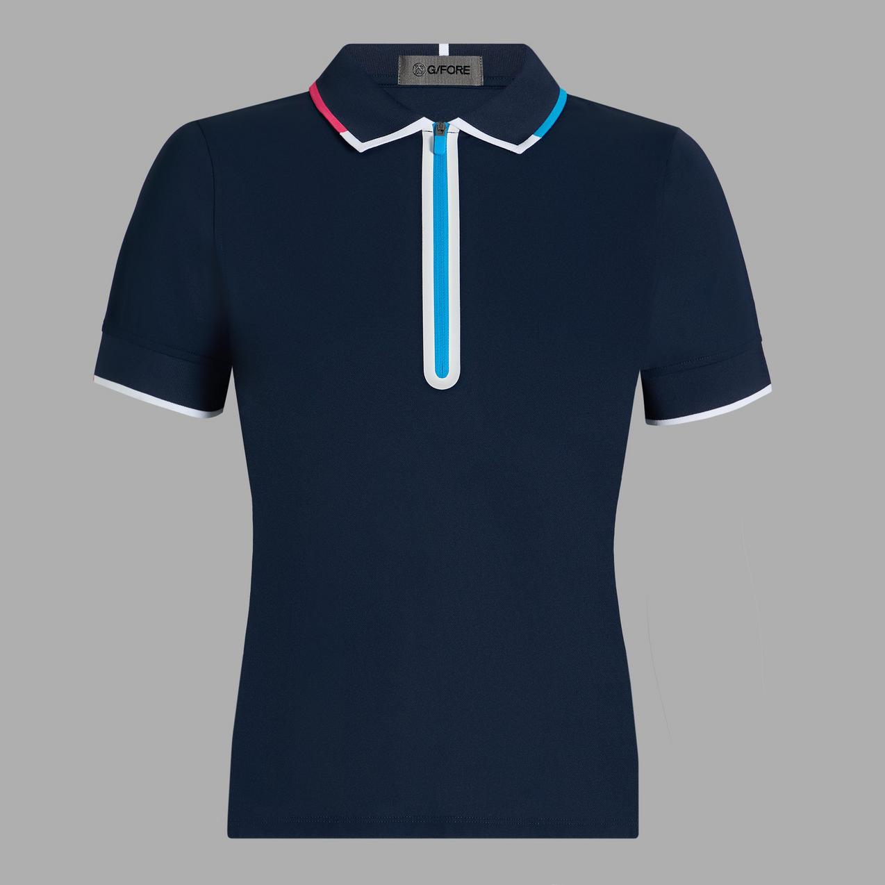 Women's Tech Pique 1/4 Zip Short Sleeve Polo