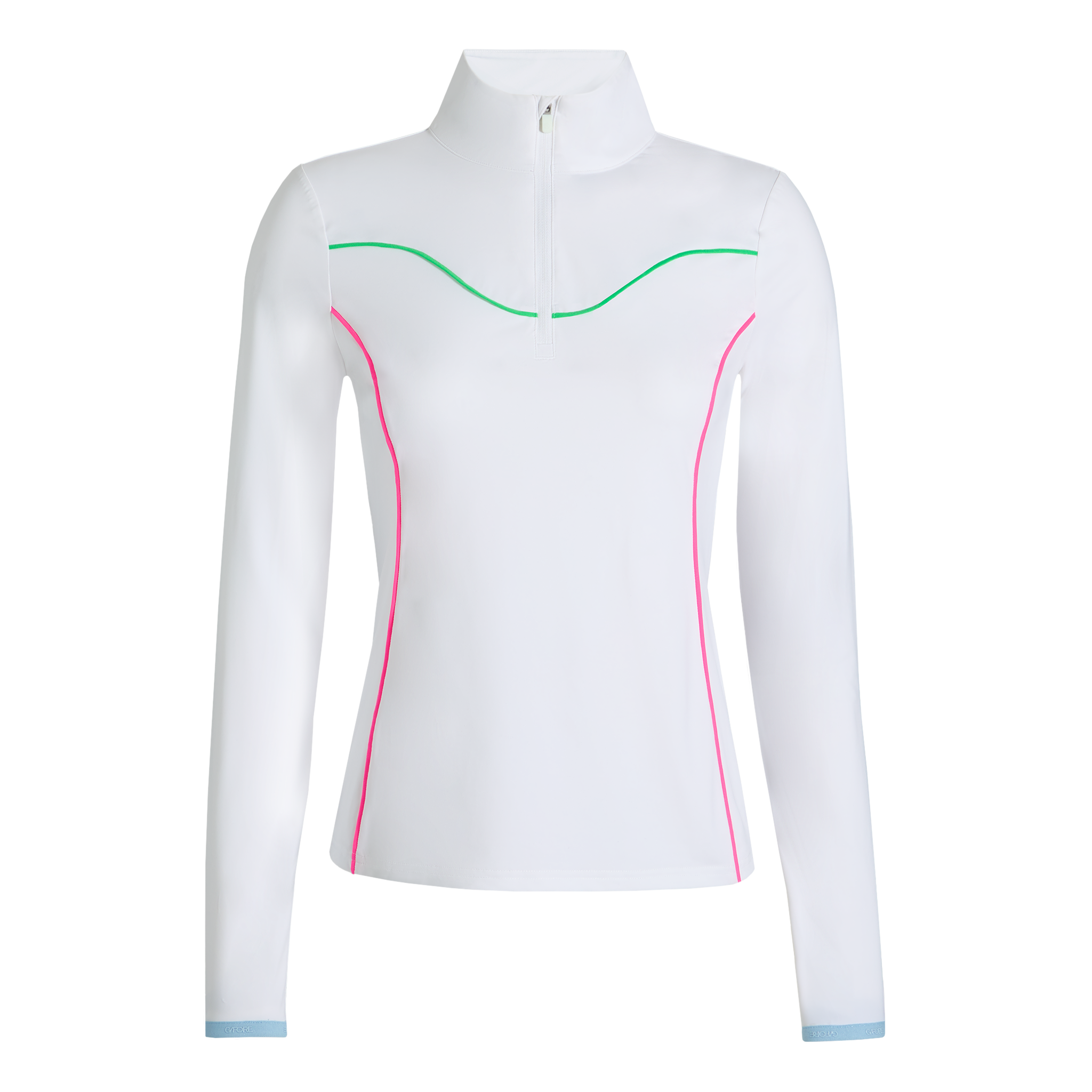 Women's Double Knit Contrast 1/4 Zip Midlayer
