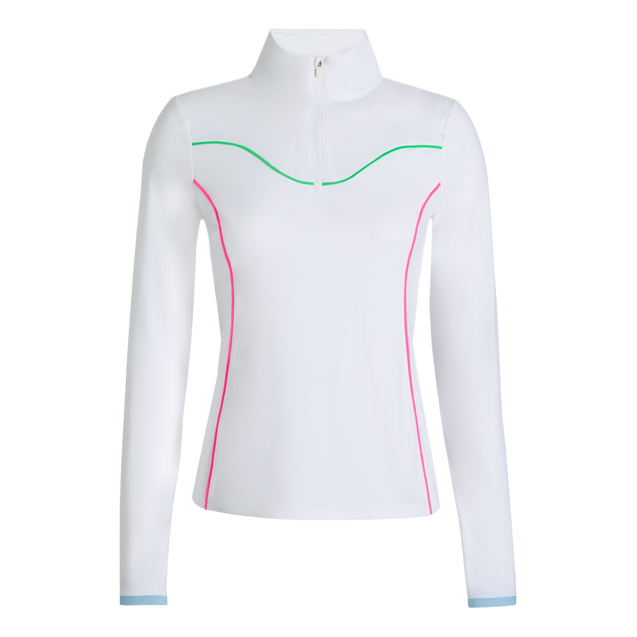 Women's Double Knit Contrast 1/4 Zip Midlayer G/FORE