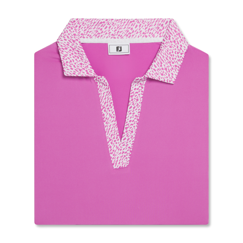 Women's Printed Cap Sleeve Polo