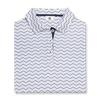 Girl's Chevron Dot Print Short Sleeve Polo