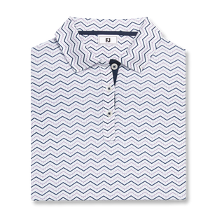 Girl's Chevron Dot Print Short Sleeve Polo FOOTJOY