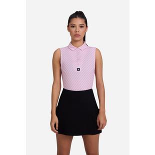 Women's Geo Chip Sleeveless Polo BAD BIRDIE
