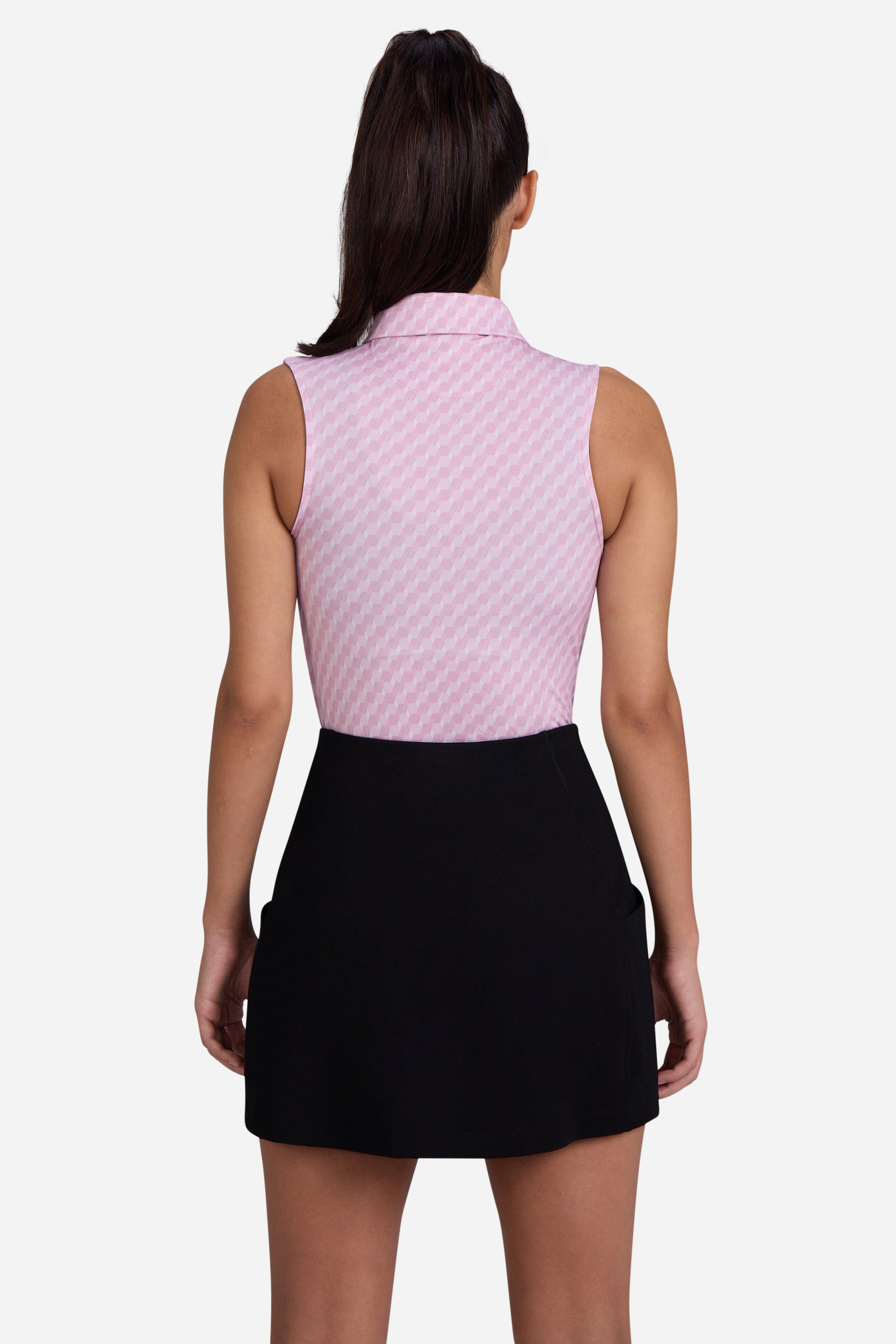 Women's Geo Chip Sleeveless Polo