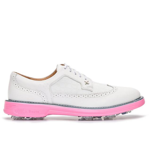 Men's Legacy Freedom Pro Spiked Golf Shoe - White/Pink BOXTO