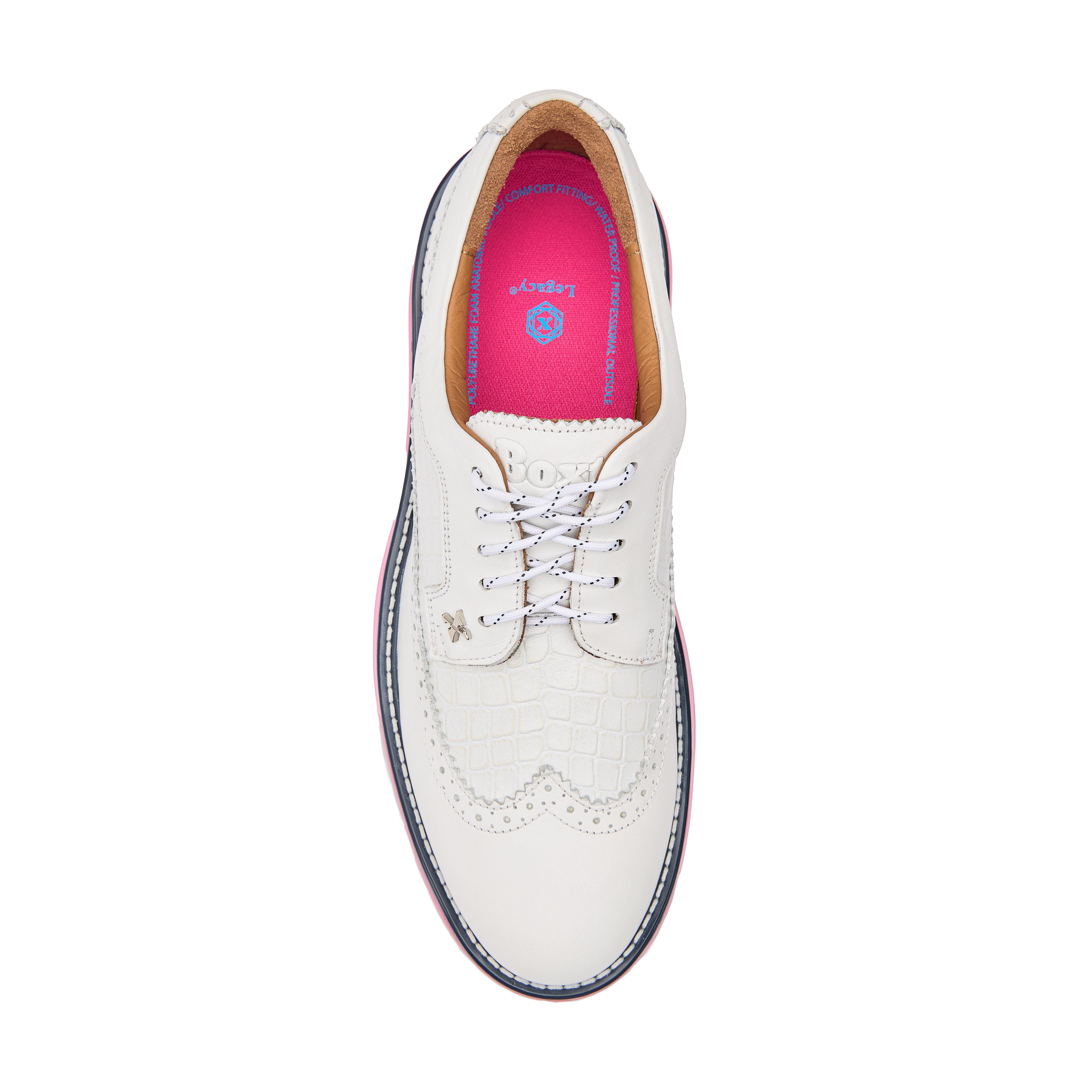 Men's Legacy Freedom Pro Spiked Golf Shoe - White/Pink