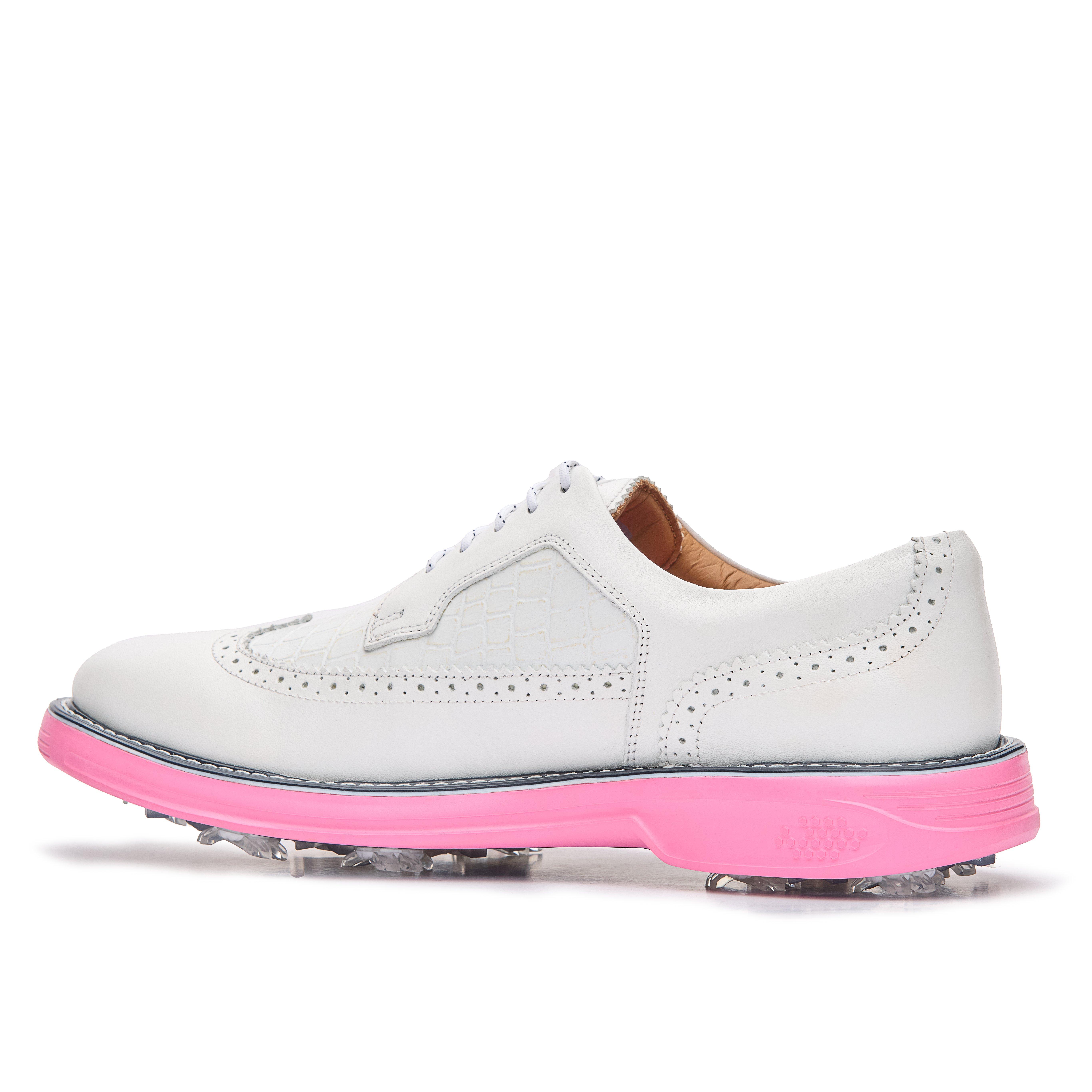 Men's Legacy Freedom Pro Spiked Golf Shoe - White/Pink