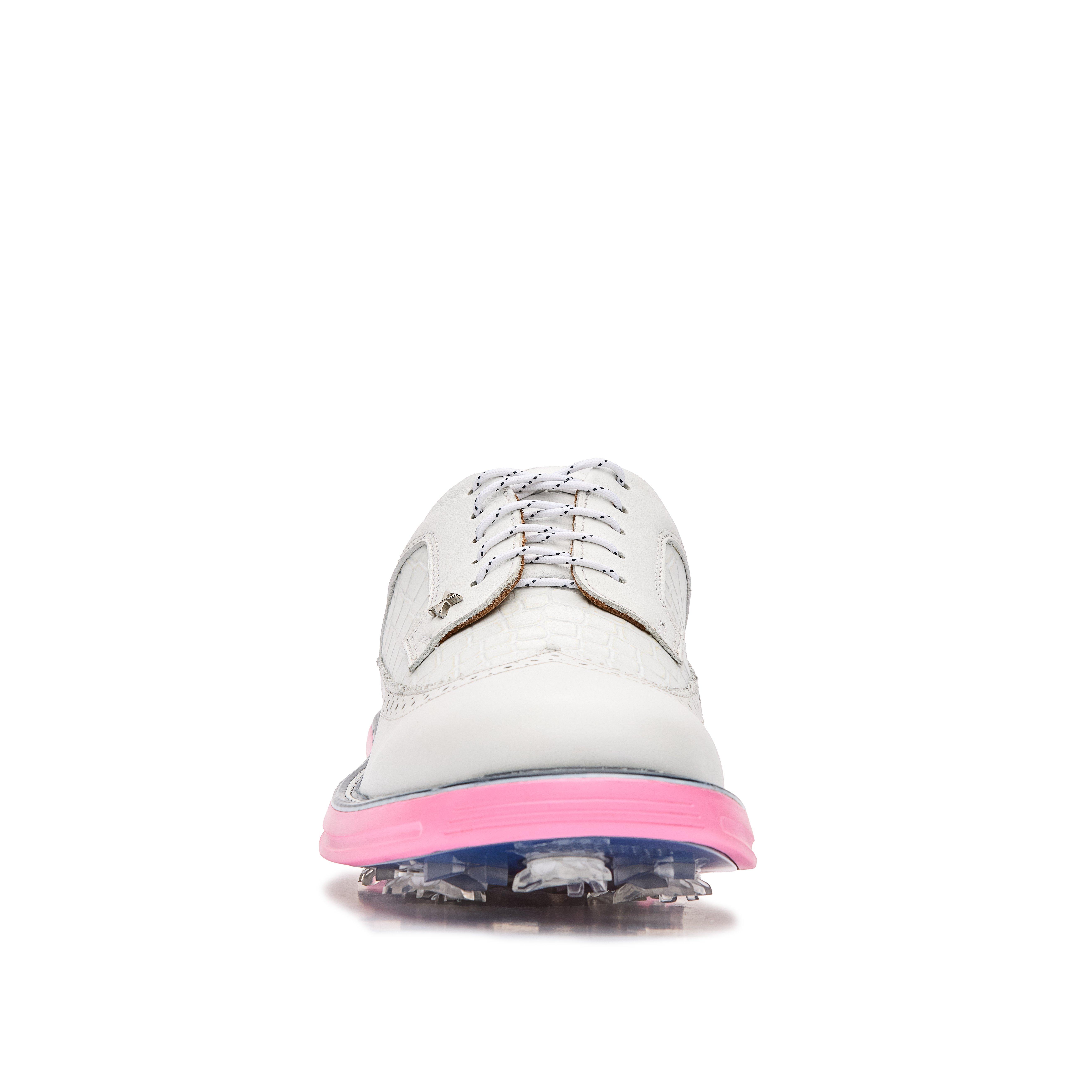 Men's Legacy Freedom Pro Spiked Golf Shoe - White/Pink