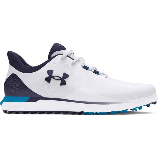 Men's Drive Fade SL Spikeless Golf Shoe - White/Blue UNDER ARMOUR