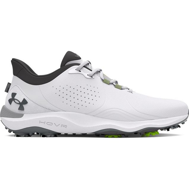 Men's Drive Pro Spiked Golf Shoe - White/Grey (Wide) UNDER ARMOUR