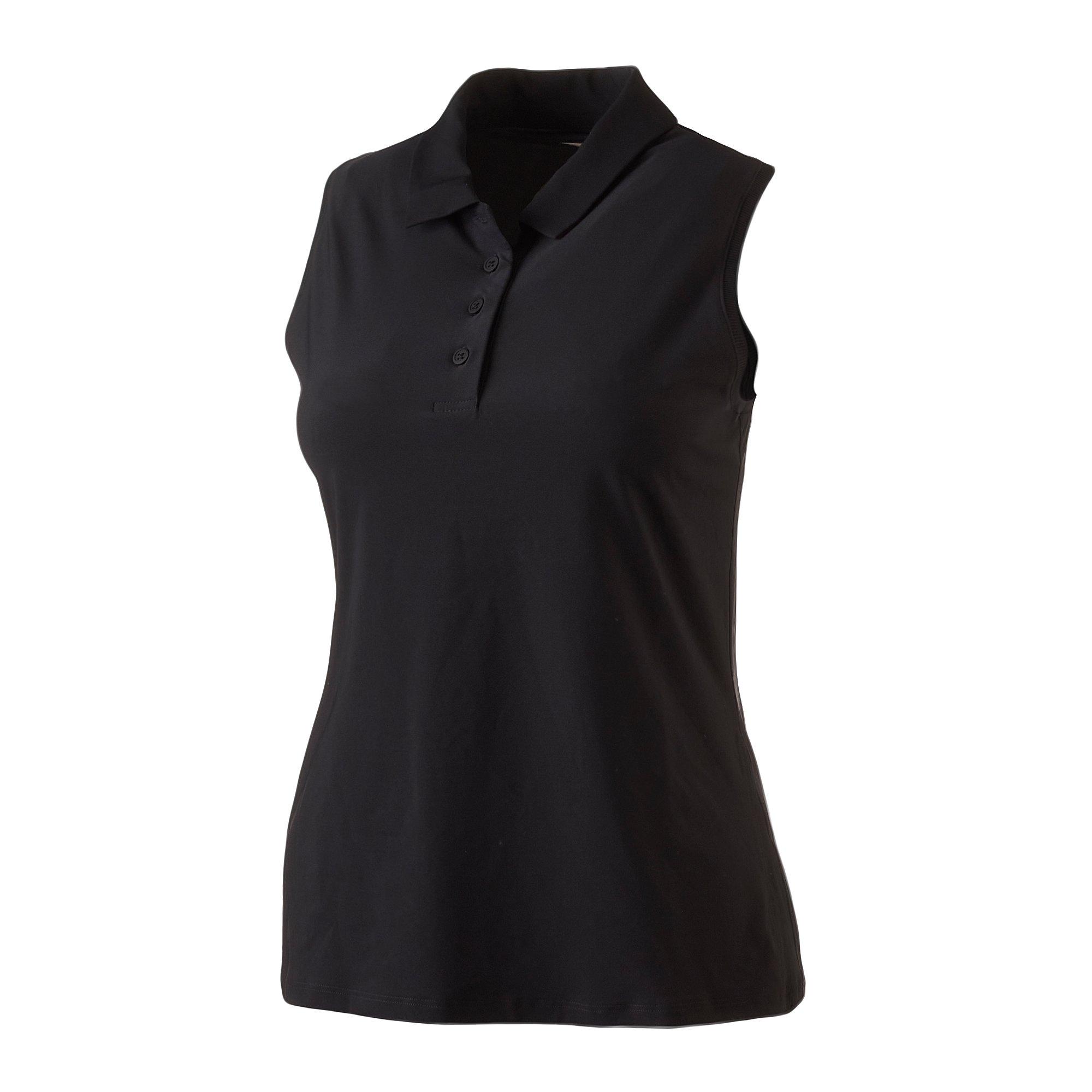 Nike | Women's Dri-Fit Victory Sleeveless Polo Shirt | in Black