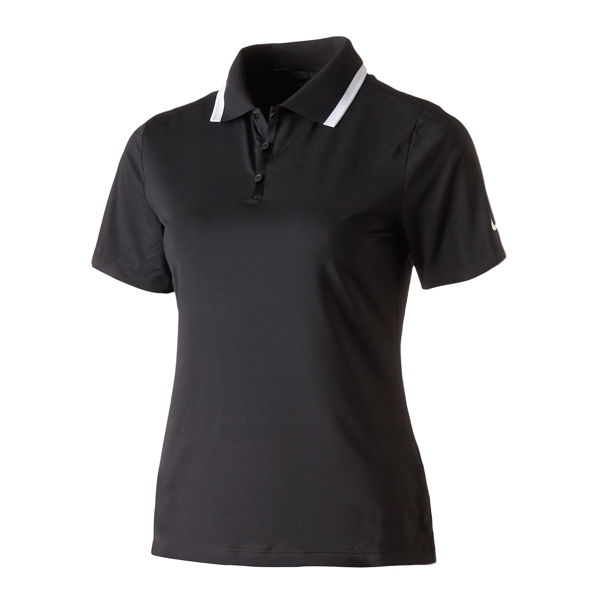 Nike | Women's Dri-Fit Tour Short Sleeve Polo Shirt | in Black