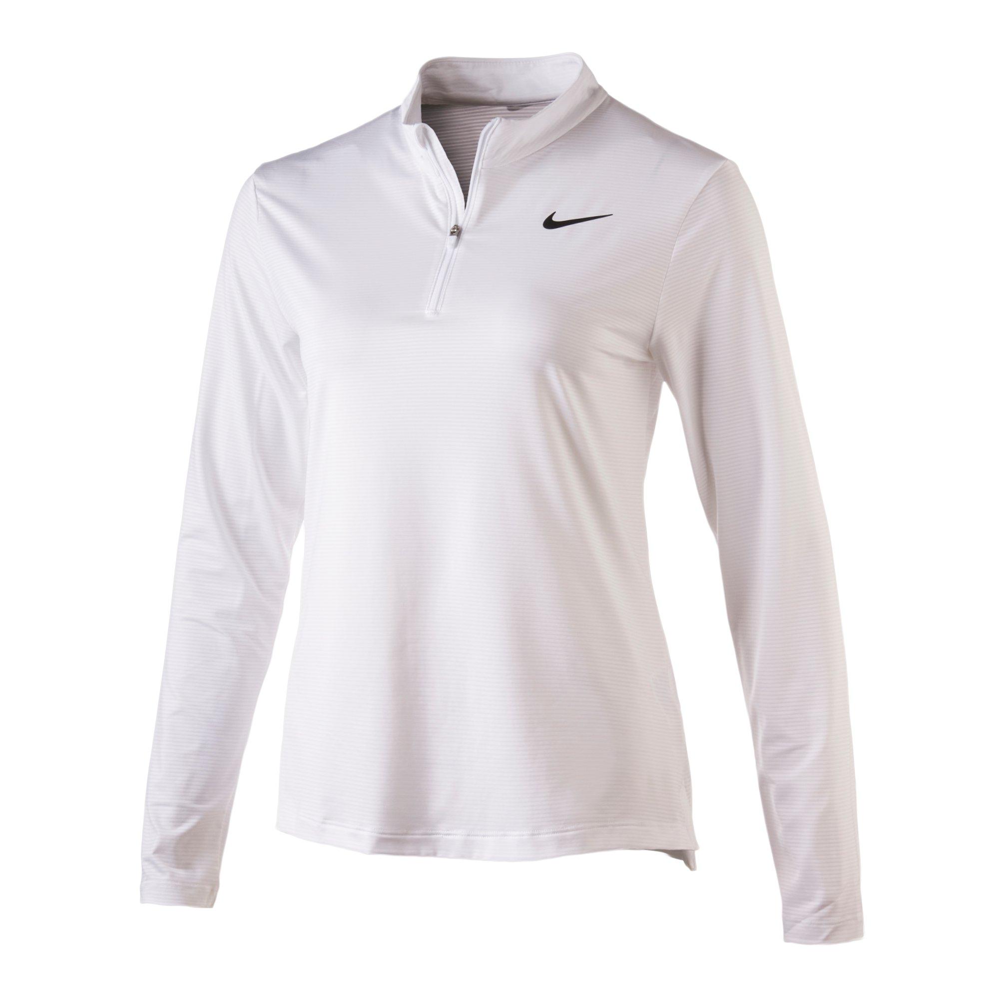 Nike | Women's Victory Dri-FIT UV Protection 1/4-Zip Top, White, Size Medium