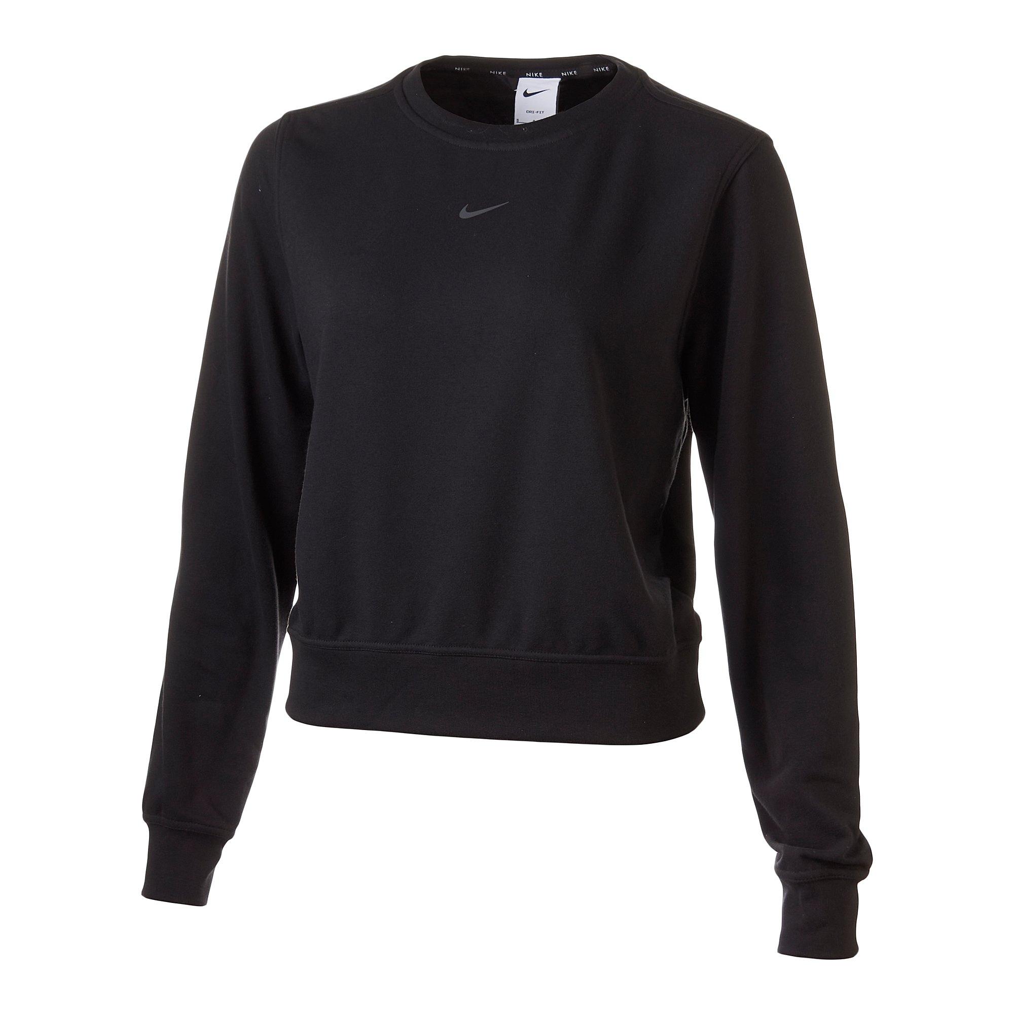 Nike | Women's One Dri-Fit Crew Sweater | in Black, Size Xl