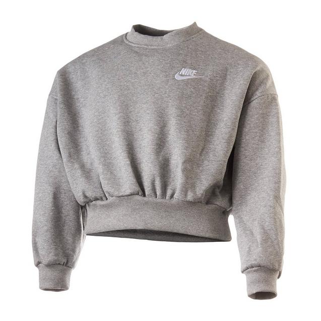 Chandail à col rond Club Fleece Boxy pour filles NIKE
