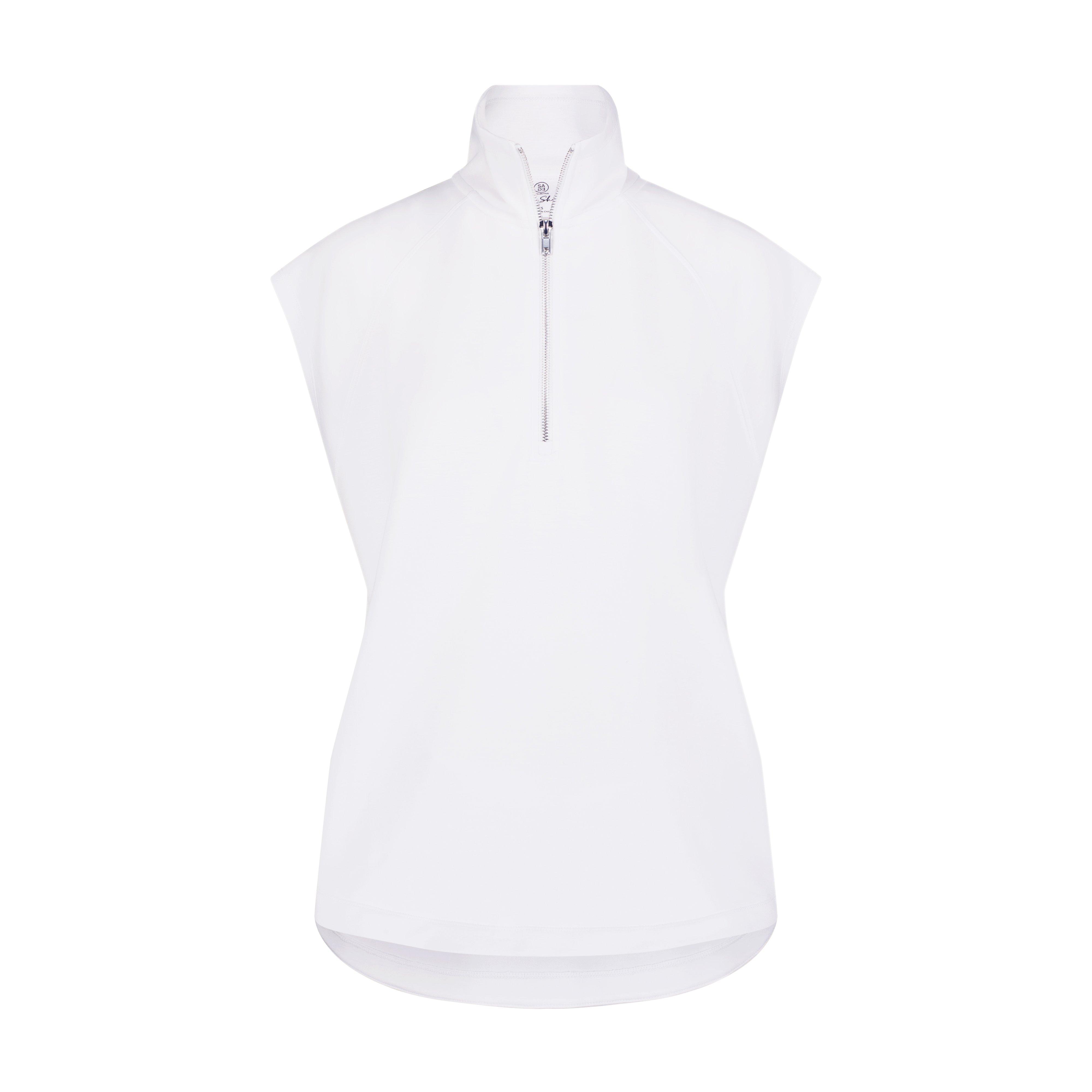 Women's Zip Pullover Sleeveless Top