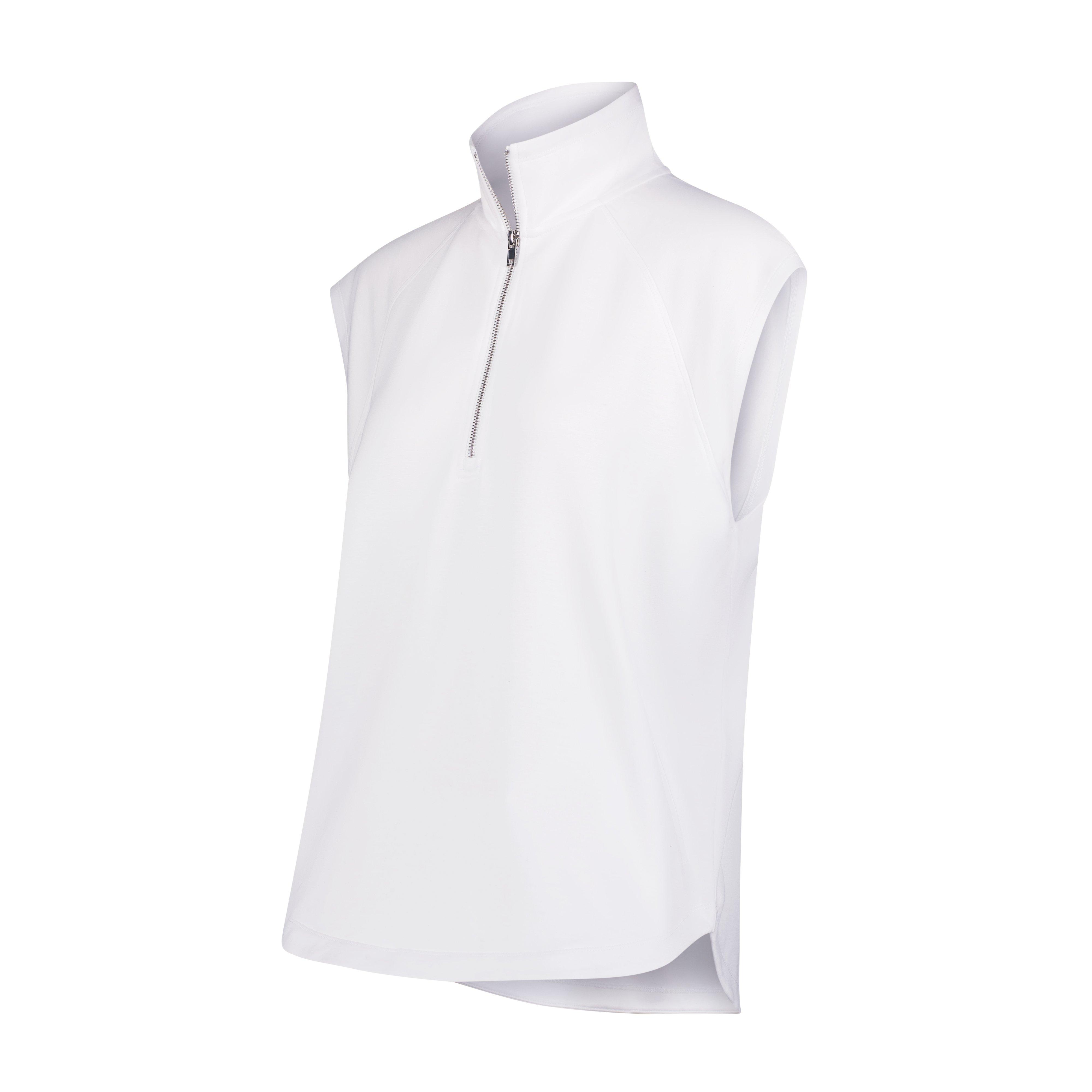 Women's Zip Pullover Sleeveless Top