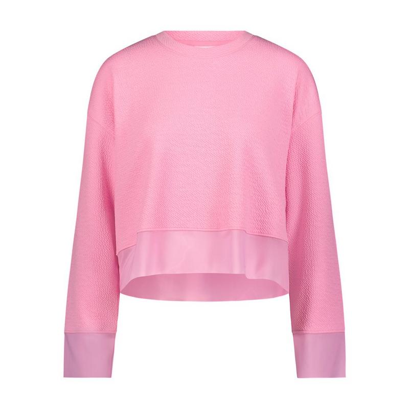 Women's Textured Powermesh Crop Pullover