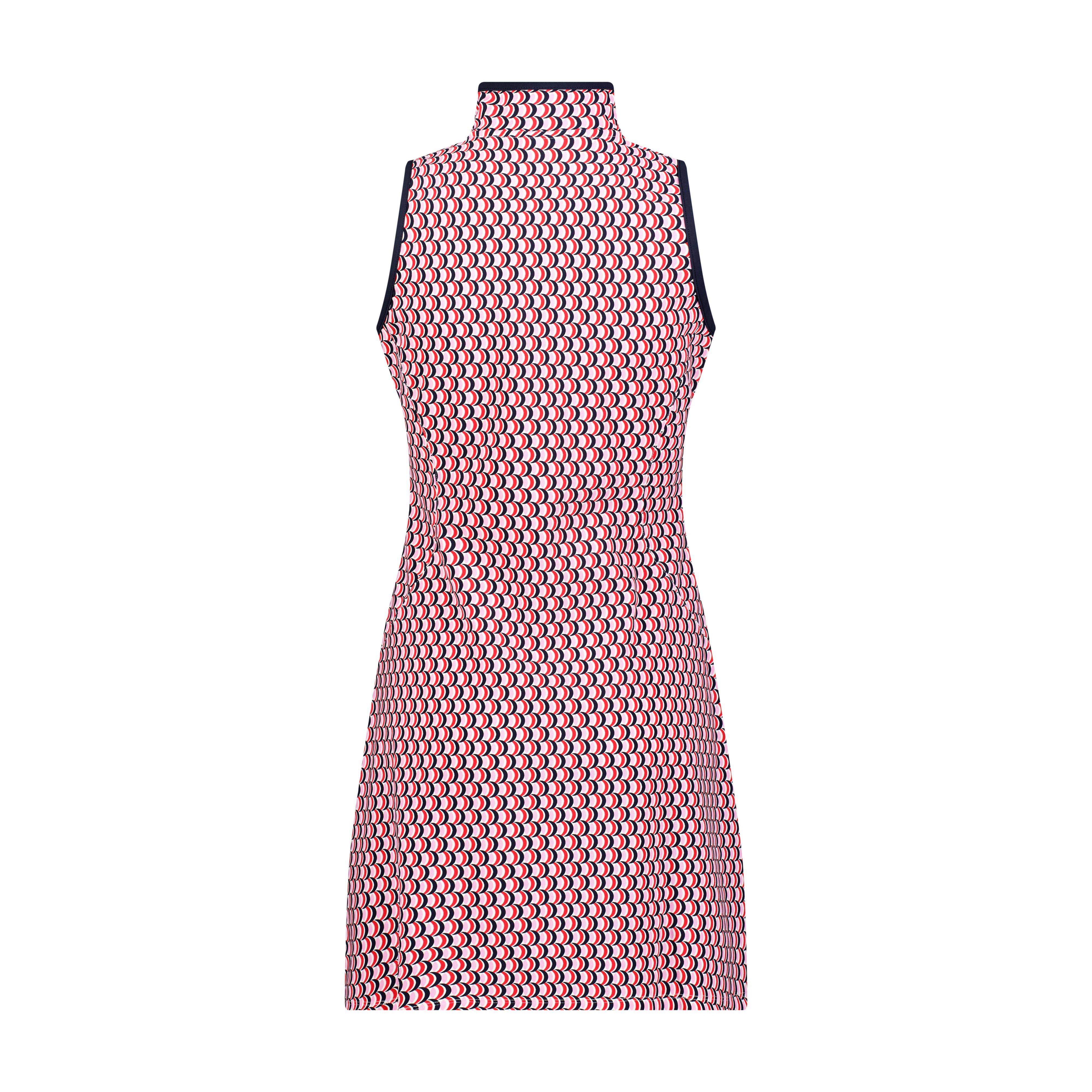Women's Printed Zip Sleeveless Dress