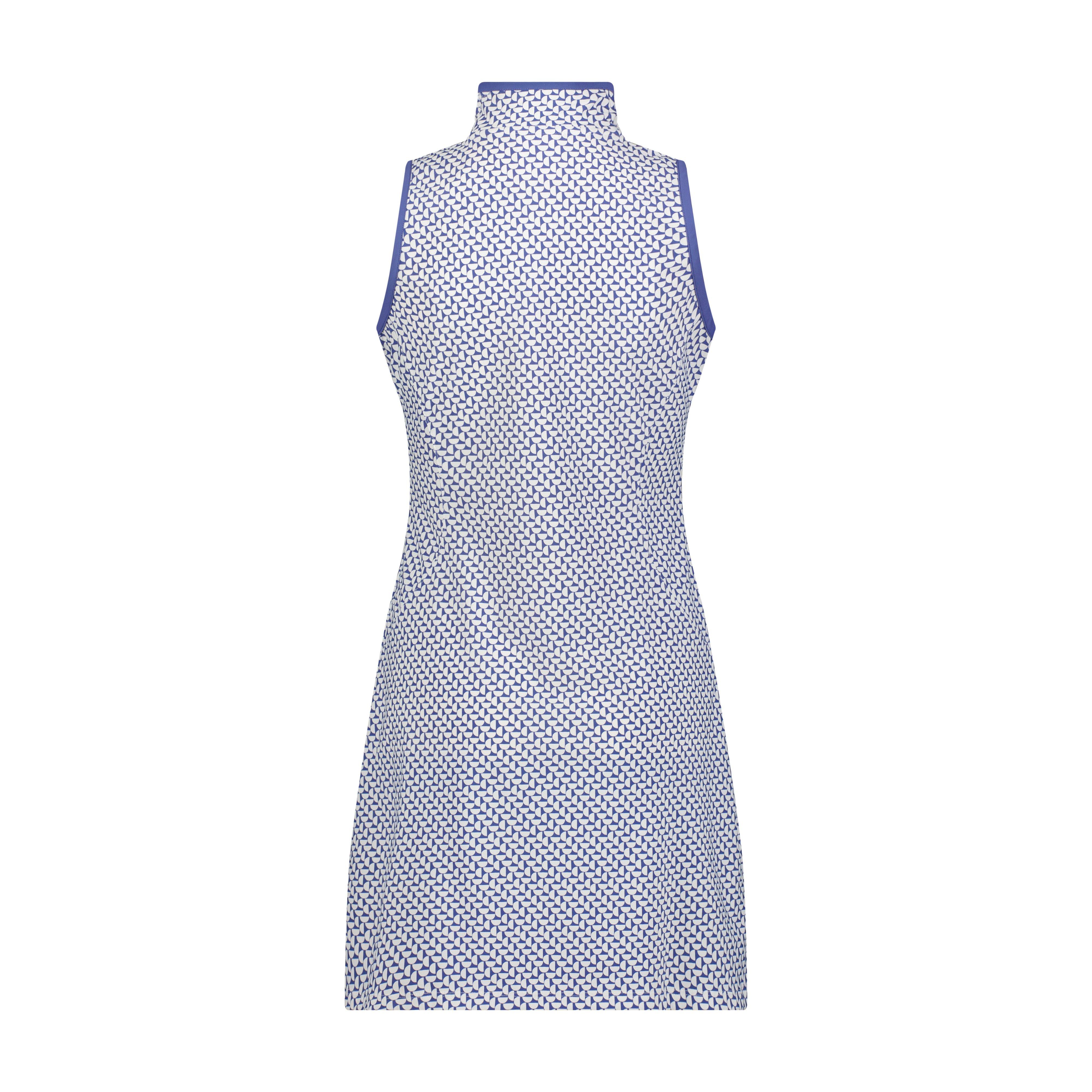 Women's Printed Zip Sleeveless Dress