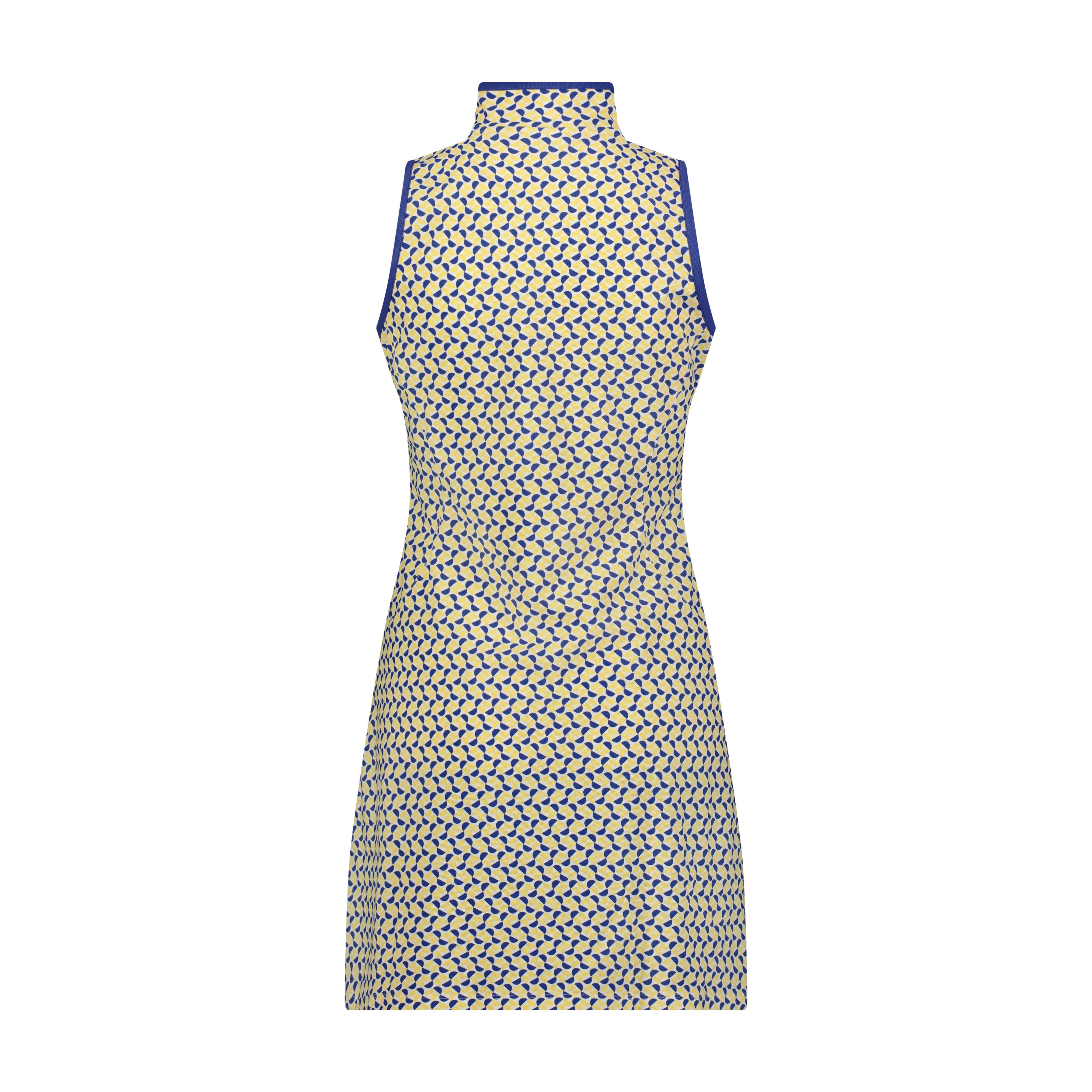 Women's Printed Zip Sleeveless Dress