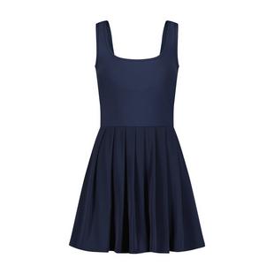 Robe Powermesh plissée sans manches pour femmes